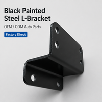 Support fixe en L pour pièces automobiles, en acier inoxydable/aluminium, revêtement poudré, vente directe fabricant CNC, pièces OEM personnalisées pour véhicules