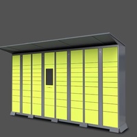 Casier à colis automatisé extérieur robuste, résistant aux intempéries, 24h/24, armoire de stockage intelligente pour la livraison, solutions de stockage