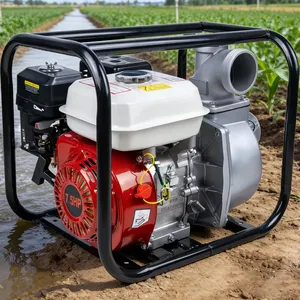 Pompe à eau à moteur essence haute pression de 3 pouces, 7,5 CV avec réservoir de carburant pour l'irrigation et le transfert d'eau - Product Image 4
