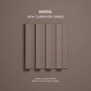 Trong nhà không thấm nước WPC PVC Panel tường rãnh gỗ trang trí nội thất bề mặt kết cấu trang trí tường bao gồm vật liệu ốp - Product Image 2