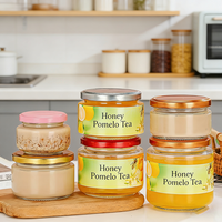 Grand bocal de conservation alimentaire en verre vide de 220 ml et 280 ml avec couvercle hermétique pour cuisine, confiture, miel, conteneur alimentaire, stockage quotidien, qualité alimentaire