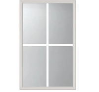 Grilles creuses personnalisées de haute qualité entre les vitres avec des cadres en plastique blanc conçus pour la décoration des portes et des fenêtres de villas