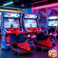 Machine d'arcade ZDYS Coin Pusher, jeu de conduite 3D à monnayeur pour supermarché, personnalisable