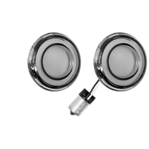 Clignotant LED de style balle 1156 pour Harley Sportster XL 2002-2021 Touring Street Glide Softail Dyna Fat Boy Jaune Moto - Product Image 1