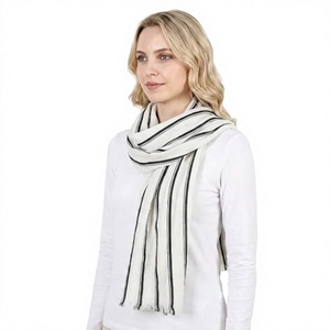 Classic <b>Women's</b> Soft Solid Long <b>Scarf</b> Cozy <b>Winter</b> Shawl Wrap with Elegant Tassel Detail Sweat-Wicking & Windproof - Product Image 3