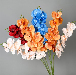 Fleurs d'orchidées Phalaenopsis artificielles en soie 95 cm, écologiques, pour Pâques, Noël, la remise des diplômes, le Nouvel An, la rentrée scolaire, la maison, les mariages - Product Image 3