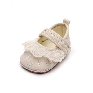 Scarpe da passeggio per neonate da 0 a 1 anno, scarpe da principessa con suola morbida e pizzo, calzature per <span class=keywords><strong>primi</strong></span> <span class=keywords><strong>passi</strong></span> - Product Image 6