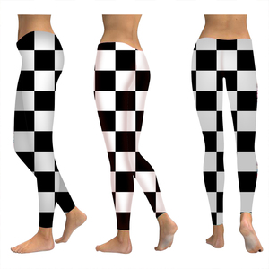 Wholesale 220 GSM Yiwu <strong>Low</strong> MOQ Yoga <strong>Waist</strong> Sugar Gridding Digital Print Butter Soft <strong>Leggings</strong> for Women - Product Image 2