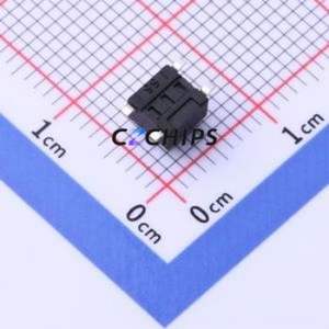 TD-1150SR-3.8H-160 Tactile Switch SMD Switch Single Pole Single Throw Round Button 1.6N Vertical Mount - Product Image 2