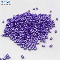 Lot maître en plastique granulés de plastique violet petg colour