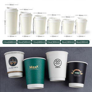Custom 16oz Black Double Wall Craft Paper <span class=keywords><strong>Coffee</strong></span> Cup com tampa Hot Stamping Embossing Gold Foil Print para <span class=keywords><strong>Coffee</strong></span> - Product Image 5