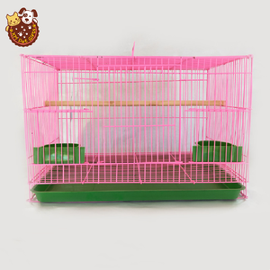Güçlü demir üreme kafesi küçük papağan kafesi kare kuş kafesi mavi taşınabilir açık kapalı evcil hayvan taşıyıcı kolu ile - Product Image 3