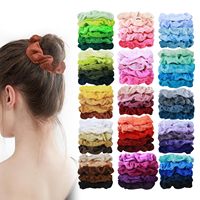Chouchous en velours pour femmes, 30 pièces, chouchous pour filles, sans dommage, doux, pour cheveux épais ou fins, attaches pour queue de cheval, lot cadeau tendance