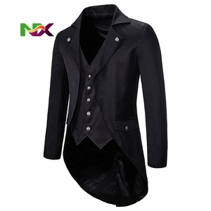 Chaqueta de Esmoquin <span class=keywords><strong>Victoriana</strong></span> Medieval Gótica Steampunk 2025 para <span class=keywords><strong>Hombre</strong></span>, Disfraz de Cosplay para <span class=keywords><strong>Hombre</strong></span>, <span class=keywords><strong>Ropa</strong></span> para Fiesta de Halloween - Product Image 2