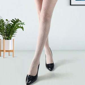 Chaussettes d'été en résille fine à pois Jacquard en treillis Petit <span class=keywords><strong>collant</strong></span> en maille <span class=keywords><strong>Bas</strong></span> en maille croisée - Product Image 6