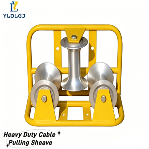 Rodillo Guía de Esquina de Aluminio Triple YILI Pro para Tracción de Cables, de Alta Resistencia, para Obras de Construcción Subterránea y Telecomunicaciones - Product Image 1