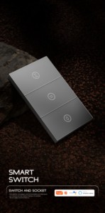 Bingoelec personnalisé PC 118*72mm mur intelligent gradateur rideau bouton poussoir travail à domicile avec Google Alexa lumière commutateurs américains - Product Image 5
