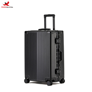 Valise trolley rigide en aluminium verrouillable avec roues, bagage à main de voyage, commande en gros mixte prête à expédier - Product Image 1