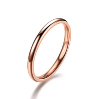 Titane Acier 2mm Anneau Filles Anneau Réseau Offre Spéciale En Acier Inoxydable Couple Anneau