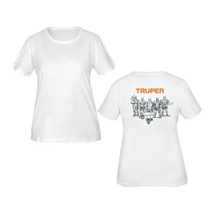 เสื้อยืดคอกลมผู้หญิง BOX 1 สีขาว ไซส์ L TRUPER - Product Image 1