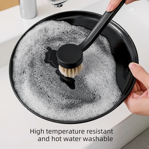 Petite brosse de nettoyage pour ustensiles de cuisine, durable et antidérapante, spécialement conçue pour nettoyer les poêles - Product Image 6