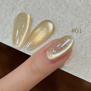 Shusei 2024 Mùa Thu Mùa Đông Mới Rượu Sâm Banh Vàng Nail Polish Gel 9 Màu Sắc Vàng Mùa Thu Cat Eye LED Đèn Nguồn Cho Salon Sử Dụng - Product Image 6