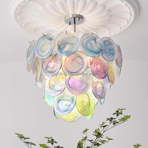 <span class=keywords><strong>Lampadari</strong></span> moderni in metallo per ristorante a soffitto che appendono per l'illuminazione di decorazioni per la casa in vetro colorato arte lampadario camera da letto per <span class=keywords><strong>bambini</strong></span> - Product Image 2