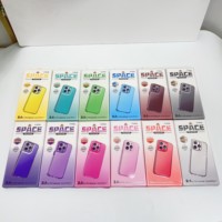 Nouveau Design PC + TPU 2 en 1 Transparent Cristal Clair Antidérapant Antichoc Téléphone Cas Pour iPhone 16 15 14 Pro Max Couverture Arrière