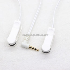 Chất lượng cao tùy chỉnh 2.5mm lưỡng cực Nam để kép ECG ekg Silicone Tai Clip Cáp - Product Image 3