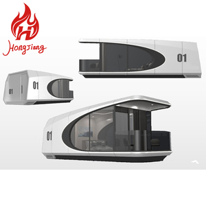 Cabine de capsule spatiale mobile préfabriquée transparente moderne, étanche, hôtel commercial, villa, conteneurs pour l'hébergement - Product Image 1