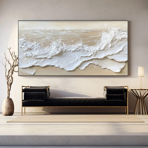 Grande Dipinto a Olio Astratto Moderno <span class=keywords><strong>con</strong></span> <span class=keywords><strong>Cornice</strong></span>, Decorazione Creativa Personalizzata dell'Oceano per Casa e Galleria - Product Image 5