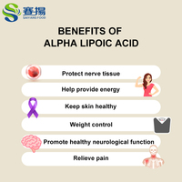 Supplément d'acide alpha lipoïque en vrac de haute qualité meilleur Pricealpha poudre de matière première d'acide alpha lipoïque 99% acide alpha lipoïque 1kg