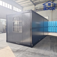 Espace de bureau temporaire préfabriqué pliable et économique, favorisant une construction durable à faible coût