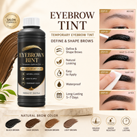 Spray Teintant Sourcils pour Henné à l'Aérographe, Gel Teintant Sourcils Waterproof Végétalien Marque Privée