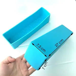 Stampo in silicone per scatola di legno fai-da-te all'ingrosso stampi per sapone in silicone lunghi personalizzati per la produzione di sapone