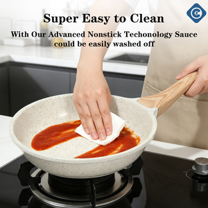 Juego de <span class=keywords><strong>Sartenes</strong></span> Antiadherentes de Cerámica con Tapas, <span class=keywords><strong>para</strong></span> Cocina, <span class=keywords><strong>para</strong></span> Huevos y Omelettes, Libres de PTFE y PFOA, al Mejor Precio - Product Image 4