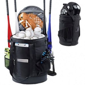 Bolsa de lona Oxford para béisbol con logotipo personalizado de fábrica BSCI, bolsas deportivas para gimnasio, bolsas de lona impermeables para softbol, bolsa tipo cubo para béisbol - Product Image 6