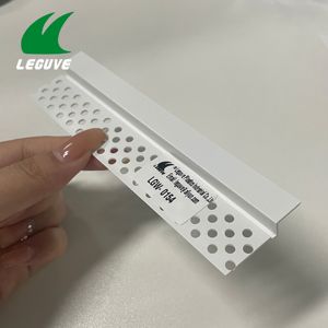 Leguwe gypsium Hội Đồng Quản trị Ốp chân tường tường bóng Z hồ sơ với CNC đấm lỗ PVC Vinyl vách thạch cao Stucco góc hạt - Product Image 6