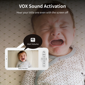 Smart 5,0 pulgadas LCD inalámbrico temperatura dormir sonido alarma 2 vías Audio HD 1080P Video Baby Monitor con cámara y audio - Product Image 3