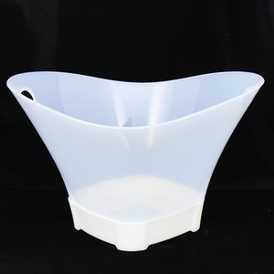 Grand seau à glace électrique rechargeable en plastique transparent de 12 L avec lumière LED de luxe pour bière et <span class=keywords><strong>vin</strong></span>, personnalisable pour boissons - Product Image 1