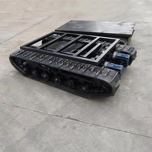 Новое электрическое гусеничное шасси с резиновыми траками для погрузчика, из углеродистой стали, для экскаваторов и сельскохозяйственной техники - Product Image 1