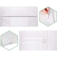 Boîte d'emballage magnétique rigide de luxe avec éponge pour vêtements, robes de mariée, vêtements pour bébés, matériau recyclé, lamination mate personnalisée, écologique