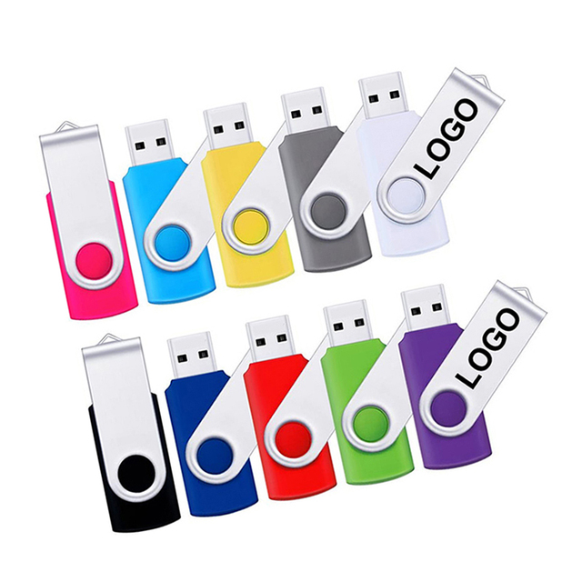 Top Sales 100% Original Brand Swivel USB Stick 1GB 2GB 4GB 8GB 16GB 32GB 64GB 128GB Pen Drive Pendrive Mini USB Flash Drives