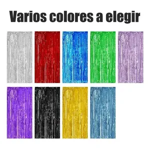 4 pezzi di tende metalliche per decorazioni per feste, stessi colori - Product Image 5