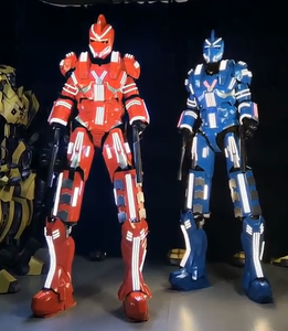 LED Robot Costume Led Vêtements Échasses Walker Costume LED Costume <span class=keywords><strong>Casque</strong></span> Laser Gants CO2 Gun Jet Machine - Product Image 1