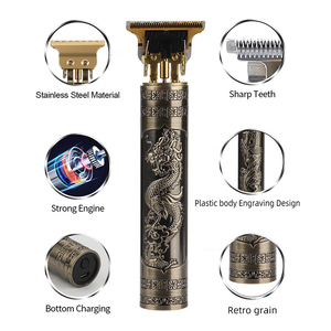 Maquina De Cortar Pelo <span class=keywords><strong>เครื่อง</strong></span>โกนหนวด,<span class=keywords><strong>เครื่อง</strong></span>ตัดผมตัดเล็มเคราแบบวินเทจปี T9 - Product Image 3