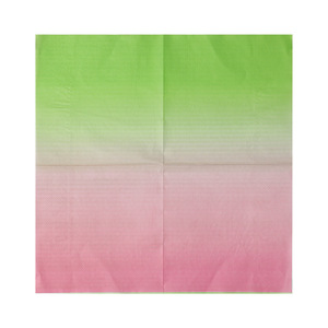 Pink Green Gradient Printed Paper Napkins 330mmx330mm For Themed Party Disposable Use - Product Image 5
