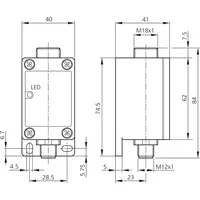 Amplificateur à fibre optique OLV41P3K-IBS OLV avec boîtier métallique stable et classe de protection élevée