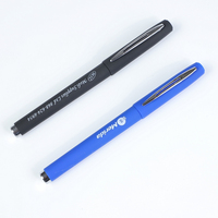 Cadeaux promotionnels, stylo gel en plastique avec logo, 0,7 mm, écriture fluide, publicité, stylo gel noir personnalisé