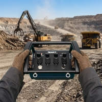 Control Remoto Hidráulico Impermeable para Plataformas de Perforación, Controlador Inalámbrico Resistente al Aceite para Equipos de Perforación de Construcción